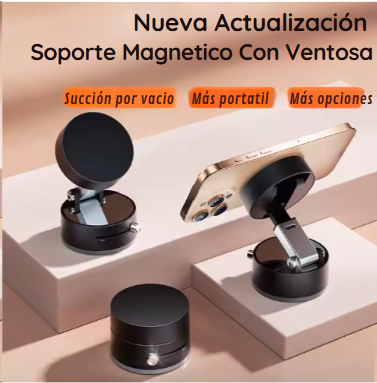 Soporte Magnético al Vacío 360° – Ultra sticky
